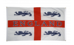 England 4 lions Flag for balcony - 3 x 5 ft.