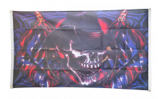 Skull Confederate States Cowboy Flag for balcony - 3 x 5 ft.