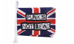 Great Britain Punks Not Dead Bunting Flags - 5.9 x 8.65 inch
