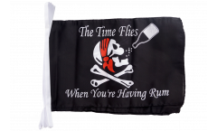 Pirate The Time Flies When You Are Having Fun Bunting Flags - 12 x 18 inch