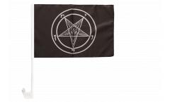 Baphomet Church of Satan Car Flag - 12 x 16 inch