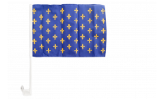 France Fleur-de-lis, blue Car Flag - 12 x 16 inch