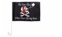 Pirate The Time Flies When You Are Having Fun Car Flag - 12 x 16 inch