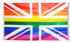 Great Britain Rainbow Flag for balcony - 3 x 5 ft.