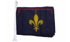 France Provence Bunting Flags - 12 x 18 inch