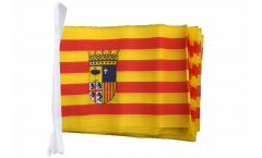 Spain Aragon Bunting Flags - 5.9 x 8.65 inch