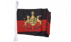 Germany Württemberg Bunting Flags - 5.9 x 8.65 inch