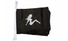 Lady Pin-Up Girl Bunting Flags - 5.9 x 8.65 inch