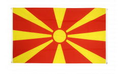North Macedonia Flag for balcony - 3 x 5 ft.