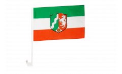 Germany North Rhine-Westphalia Car Flag - 12 x 16 inch