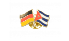 Germany - Cuba Friendship Flag Pin, Badge - 22 mm