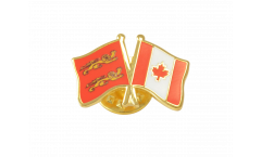 Basse Normandie - Canada Friendship Flag Pin, Badge - 22 mm