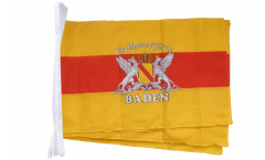 Germany Grand Duchy of Baden 2 Bunting Flags - 12 x 18 inch
