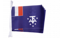 France French meridional and antarctic territories Bunting Flags - 5.9 x 8.65 inch