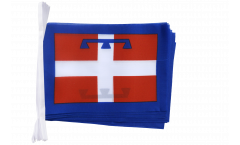 Italy Piedmont Bunting Flags - 5.9 x 8.65 inch