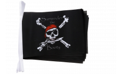 Pirate Surrender the Booty Bunting Flags - 5.9 x 8.65 inch