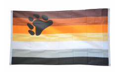 Gay Pride Bear Flag for balcony - 3 x 5 ft.