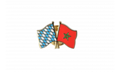 Bavaria - Morocco Friendship Flag Pin, Badge - 22 mm