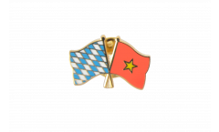 Bavaria - Vietnam Friendship Flag Pin, Badge - 22 mm