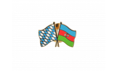 Bavaria - Azerbaijan Friendship Flag Pin, Badge - 22 mm