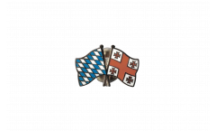Bavaria - Georgia Friendship Flag Pin, Badge - 22 mm