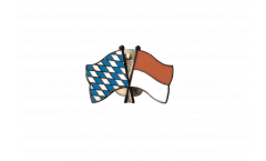 Bavaria - Monaco Friendship Flag Pin, Badge - 22 mm