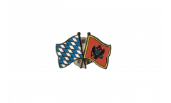Bavaria - Montenegro Friendship Flag Pin, Badge - 22 mm