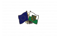 Europe - Saxony Friendship Flag Pin, Badge - 22 mm