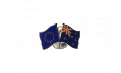 Europe - Australia Friendship Flag Pin, Badge - 22 mm