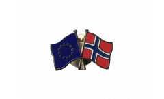 Europe - Norway Friendship Flag Pin, Badge - 22 mm
