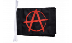 Anarchy red Bunting Flags - 12 x 18 inch