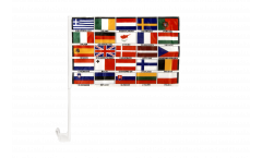 Europe all countries Car Flag - 12 x 16 inch
