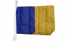 blue-gold Bunting Flags - 12 x 18 inch