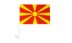 North Macedonia Car Flag - 12 x 16 inch
