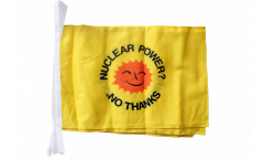 Nuclear Power No Thanks Bunting Flags - 12 x 18 inch
