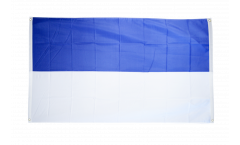 White-Blue Flag for balcony - 3 x 5 ft.