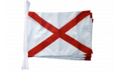 USA Alabama Bunting Flags - 12 x 18 inch