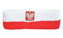 Poland with eagle Headband / sweatband - 6 x 21cm
