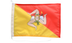 Italy Sicily Boat Flag - 12 x 16 inch