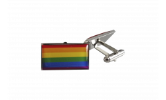 Cufflinks Rainbow Flag - 0.8 x 0.5 inch