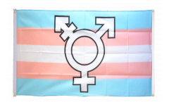 Transgender Pride Symbol Flag for balcony - 3 x 5 ft.
