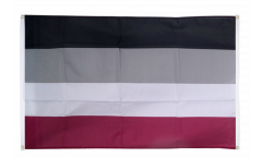 Asexual Flag for balcony - 3 x 5 ft.