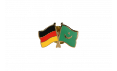 Germany - Mauritania 1959 - 2017 Friendship Flag Pin, Badge - 22 mm