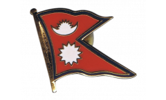 Nepal Flag Pin, Badge - 1 x 1 inch