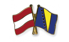 Austria - Bosnia-Herzegovina Friendship Flag Pin, Badge - 22 mm
