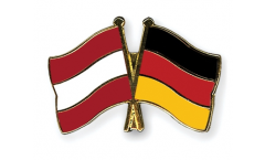 Austria - Germany Friendship Flag Pin, Badge - 22 mm