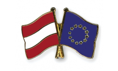 Austria - European Union EU Friendship Flag Pin, Badge - 22 mm
