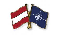 Austria - NATO Friendship Flag Pin, Badge - 22 mm