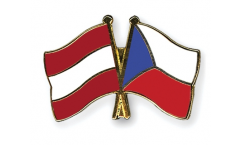 Austria - Turkey Friendship Flag Pin, Badge - 22 mm
