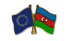 Europe - Aserbaidschan Friendship Flag Pin, Badge - 22 mm